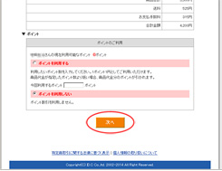 ご注文手順-ポイントの利用