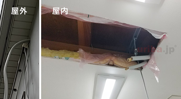 天井埋込ハウジングエアコン取り付け工程4