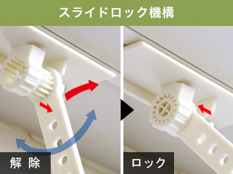 アシストルーバーは強力に風向きを保持