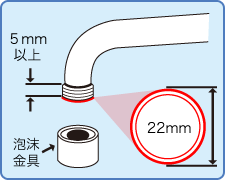 泡沫水栓外ねじ