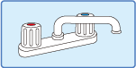２ハンドルの混合水栓