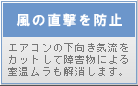 ウェーブルーバー特集　風除け効果